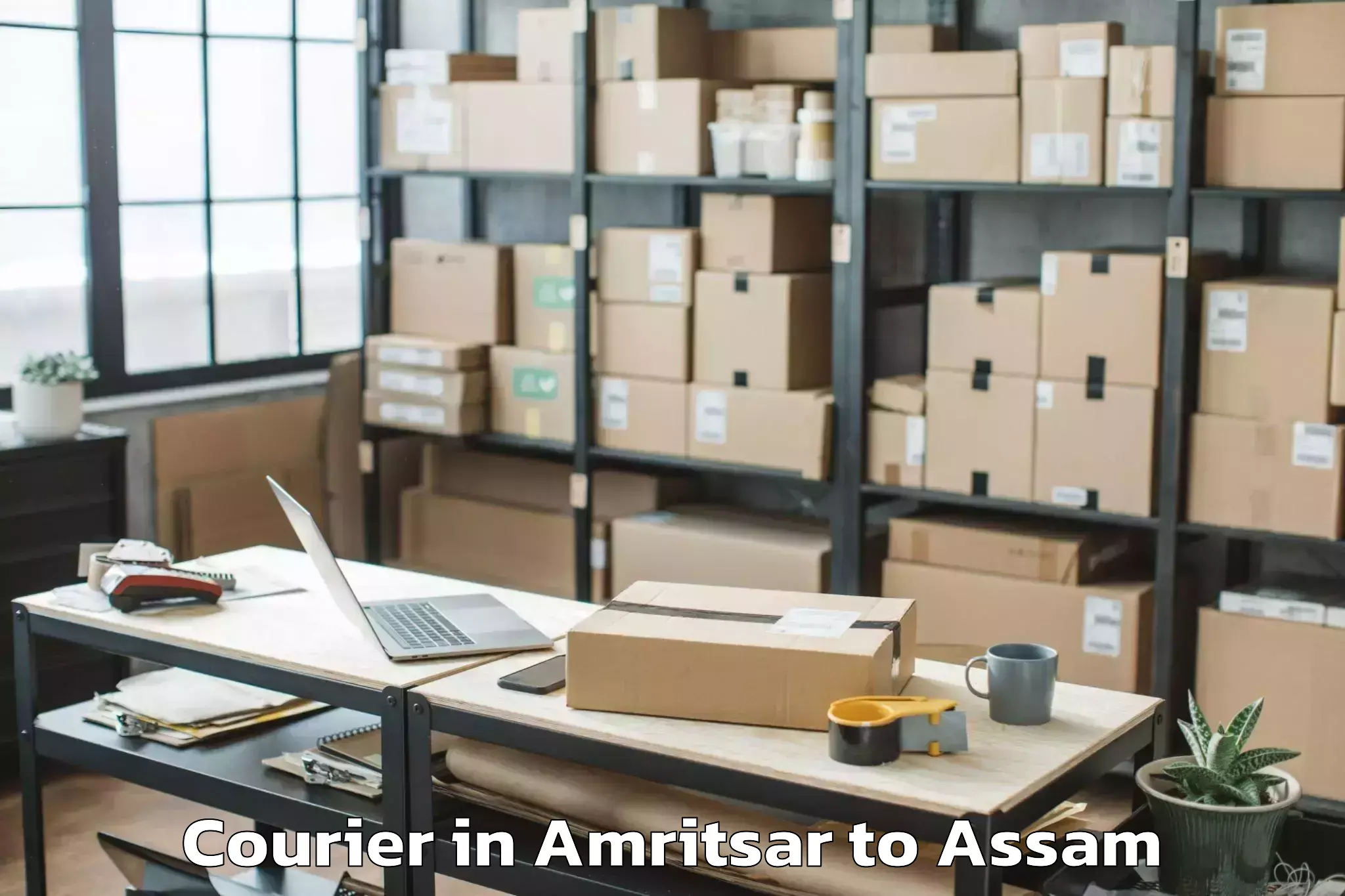 Leading Amritsar to Lumding Railway Colony Courier Provider